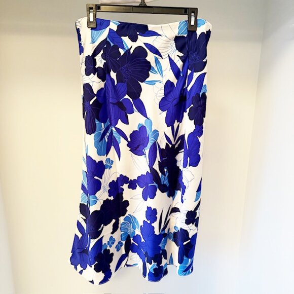 J. CREW Gwyneth slip skirt in painted floral, NWT, Size L - Picture 4 of 8